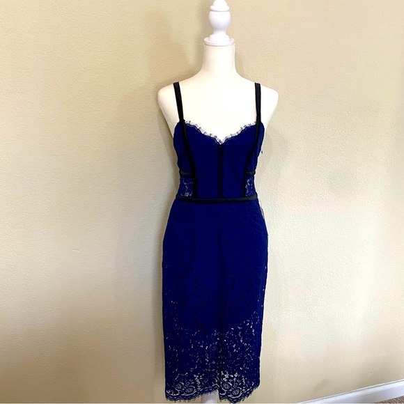 Lace Dress with Satin Straps - NWT - Picture 2 of 7